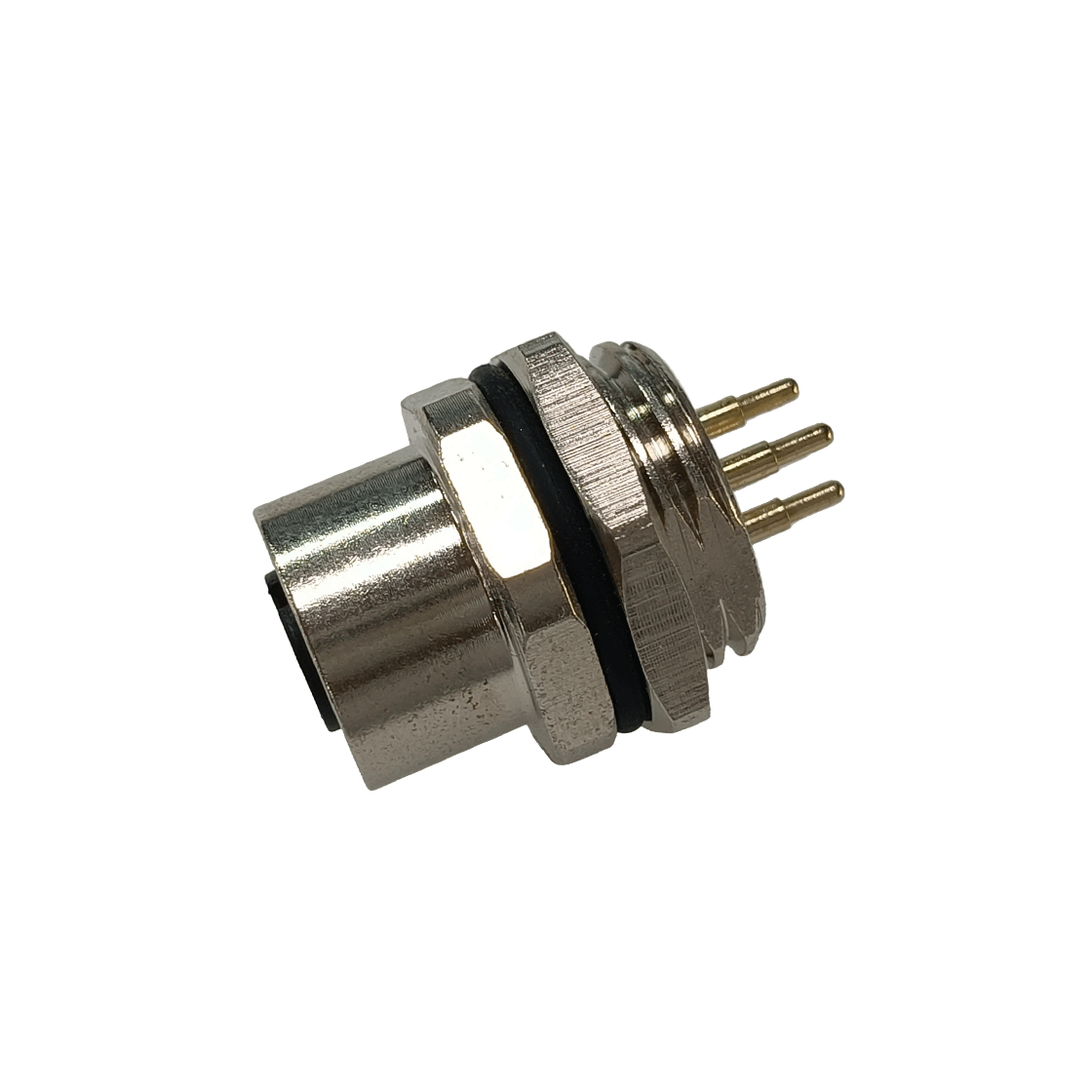 M12后锁面板 母直头 ABD编码 PCB式 开孔M16