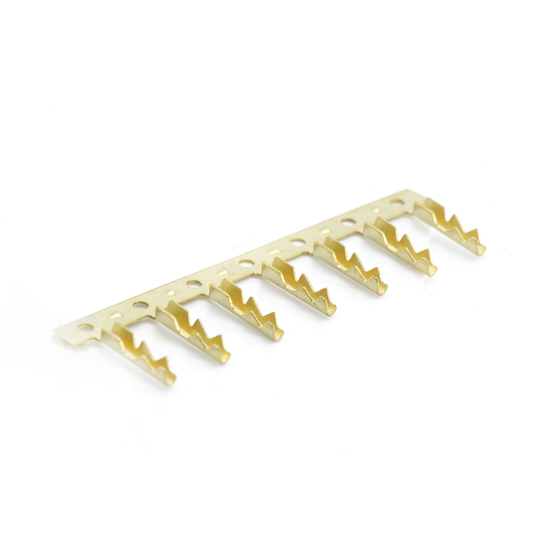 无绝缘鲨鱼齿接线连续端子 NT901000 铜本色 接线24-30AWG 料厚0.25mm