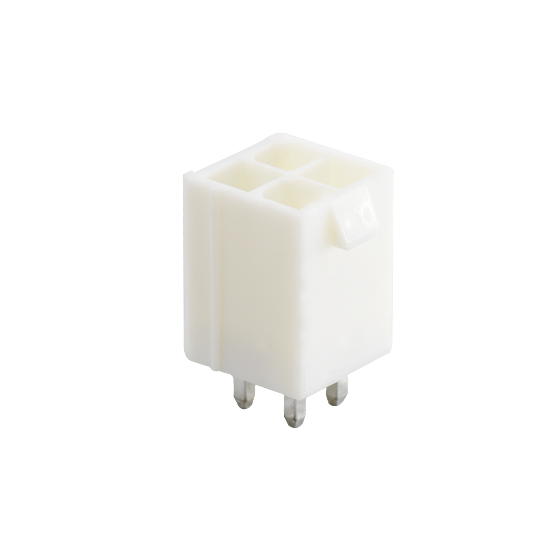 C4201线对线连接器Pitch 4.20mm双排 180°DIP Wafer 实心针2X2PinPA66,94V-0 本色 亮锡