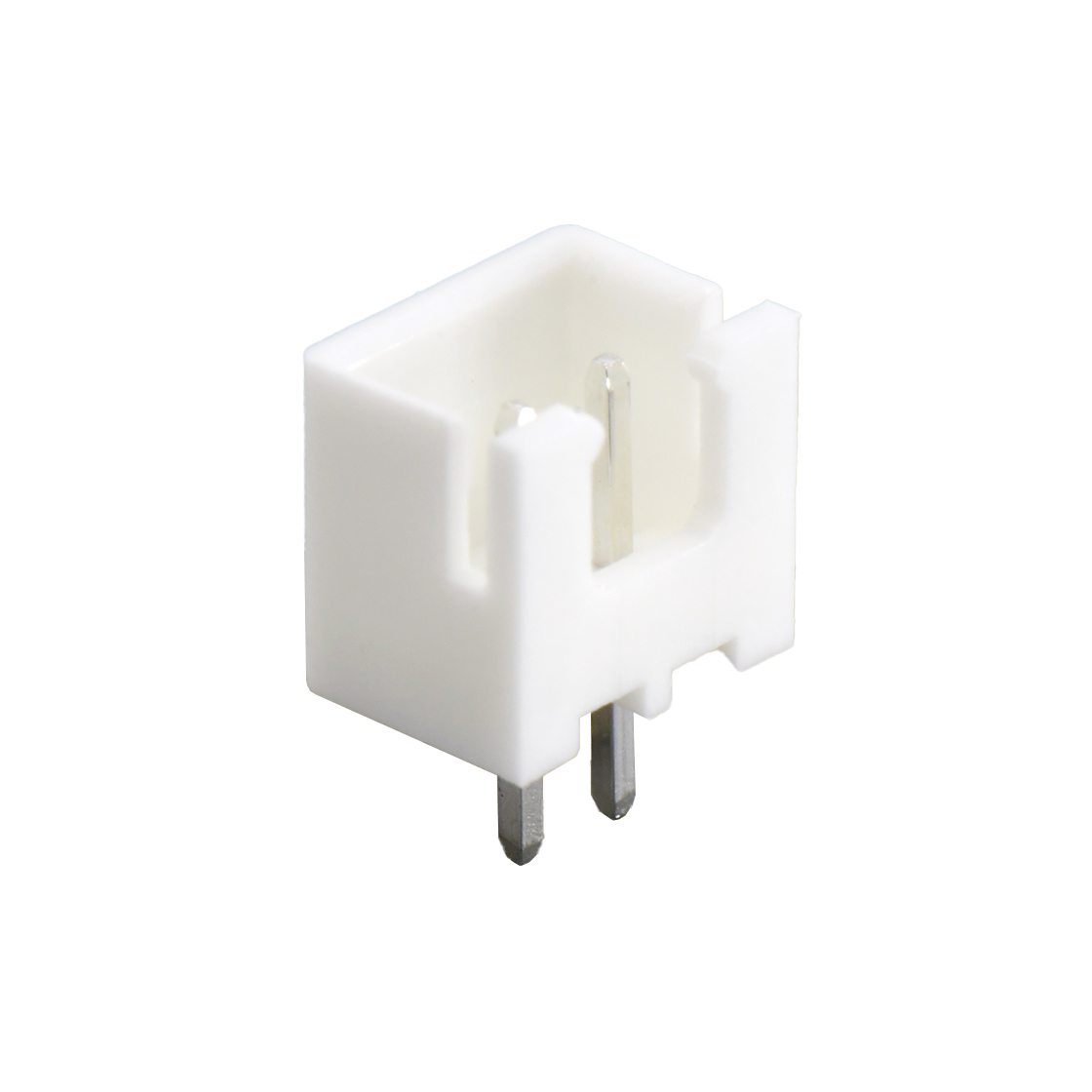 A2501线对板连接器Pitch 2.50mm 180°WAFER 无K 2Pin白色 PA66