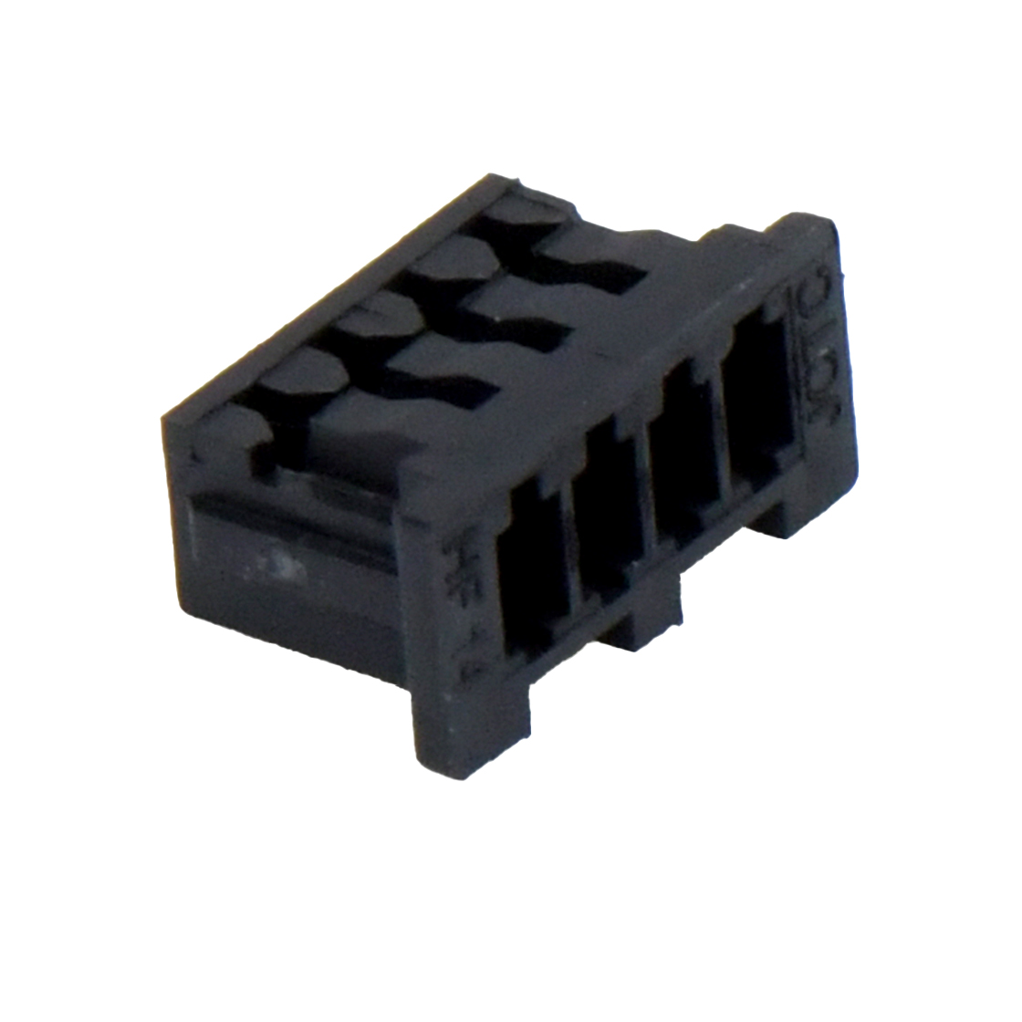 胜蓝1.25线对板连接器 Housing 带凸点 4Pin 黑色 HF