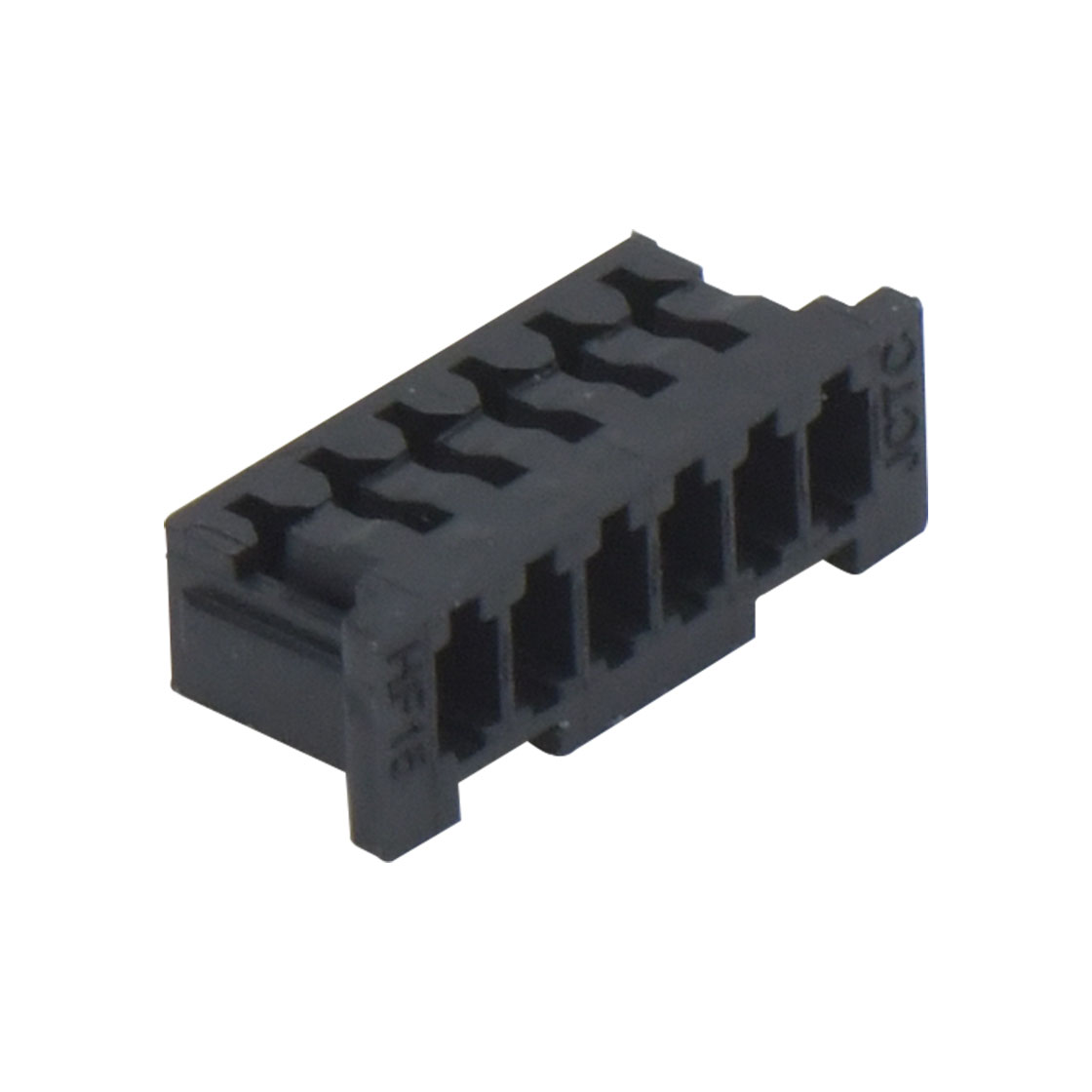 胜蓝1.25线对板连接器 Housing 带凸点 6Pin 黑色 HF