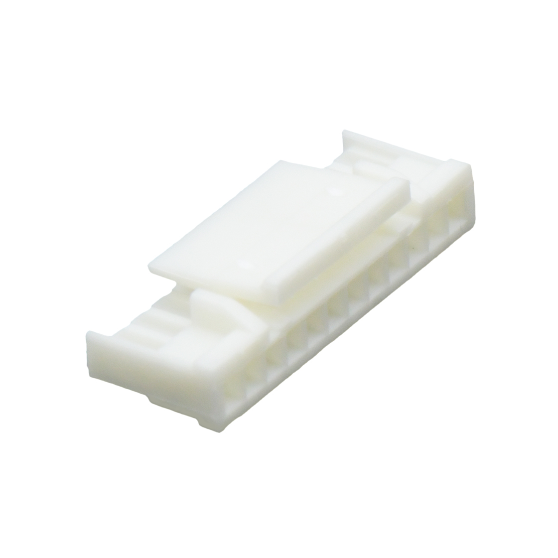 胜蓝1.25线对板连接器 单排带锁扣Housing 12Pin 本色 HF