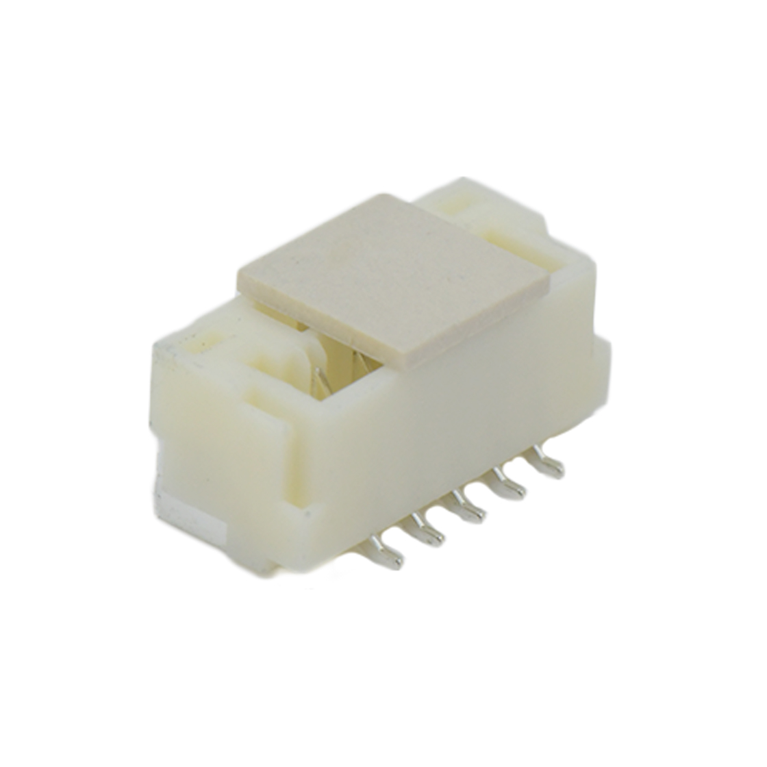 胜蓝1.25线对板连接器 单排SMT型 带锁扣镀亮锡 Wafer 5Pin 本色