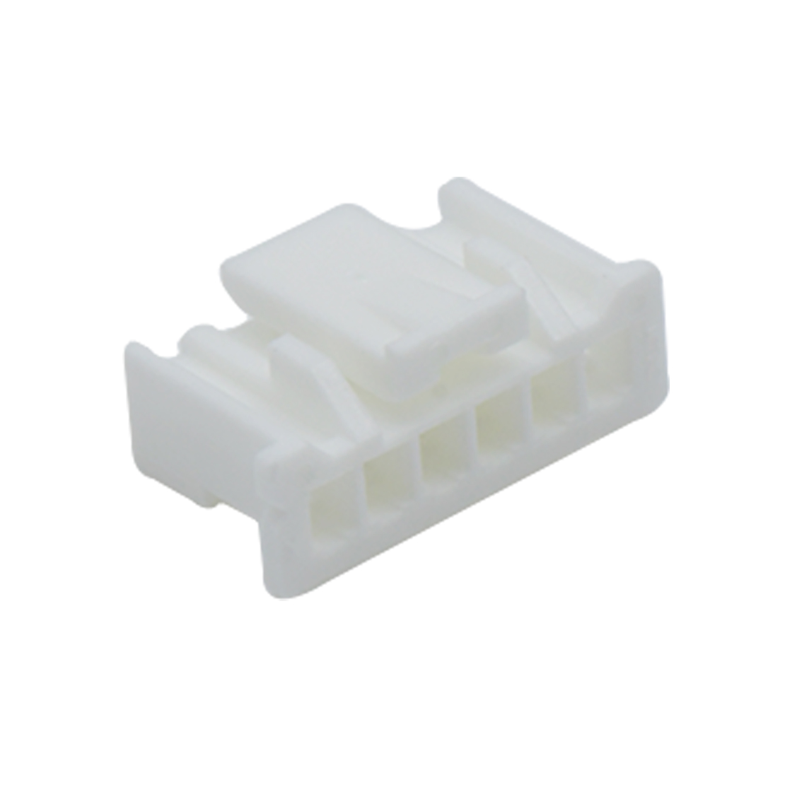 胜蓝2.0线对板连接器 单排带扣 Housing 6pin 本色 HF