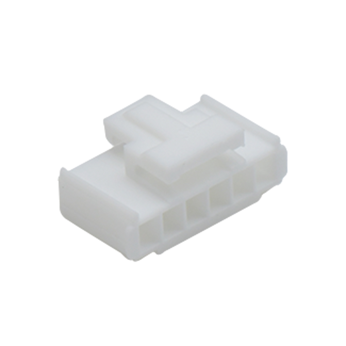 胜蓝2.0线对板连接器 单排带扣 Housing 6pin 本色 HF