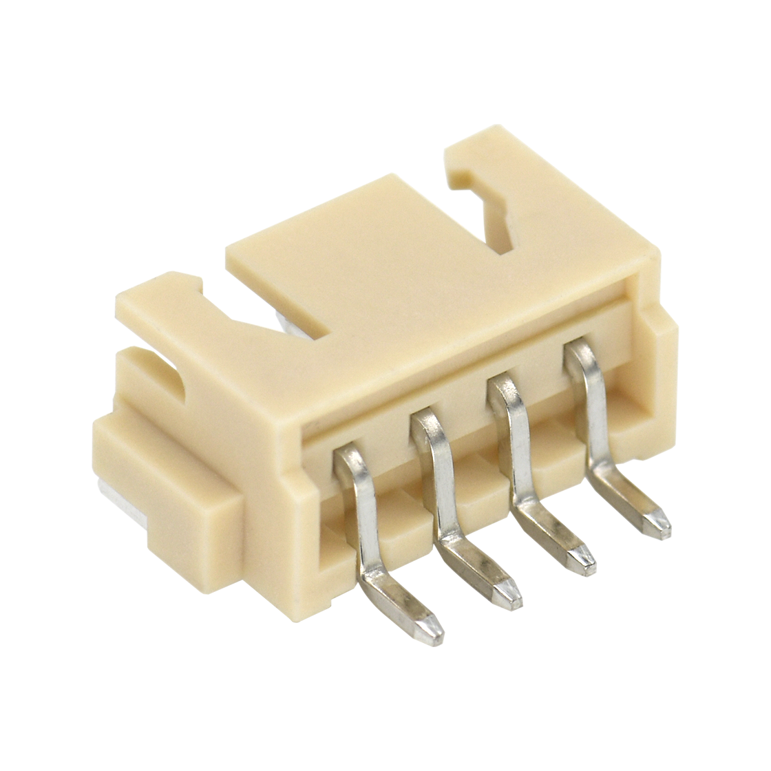 胜蓝2.5线对板连接器 90°卧式单排SMT型Wafer 4Pin 本色