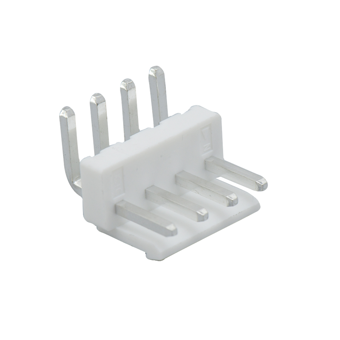 胜蓝3.96线对板连接器 90°带扣 Wafer 4Pin 本色 HF