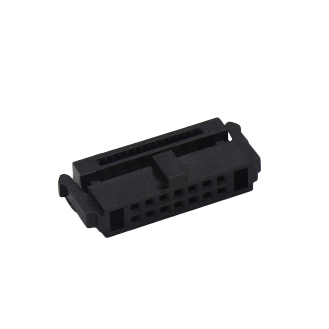 D1274 IDC连接器 Pitch 1.27mm 180° 双排 DIP 有鼻 公座 （3件套）反扣