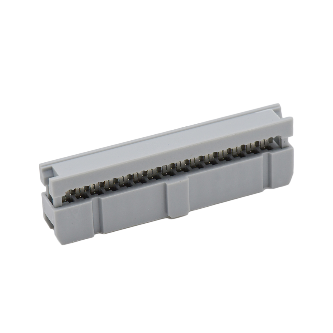 D2553 IDC连接器 Pitch 2.54mm 180° 双排 DIP IDC 三件套 2X15P 灰色 PBT，94V-0 镀半金G/F