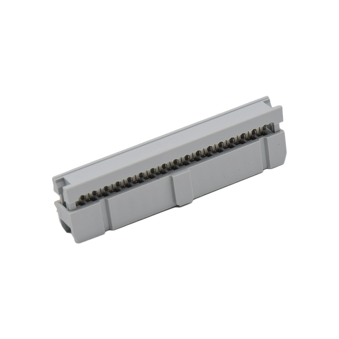 D2553 IDC连接器 Pitch 2.54mm 180° 双排 DIP IDC 三件套 2X17P 灰色 PBT，94V-0 镀半金G/F