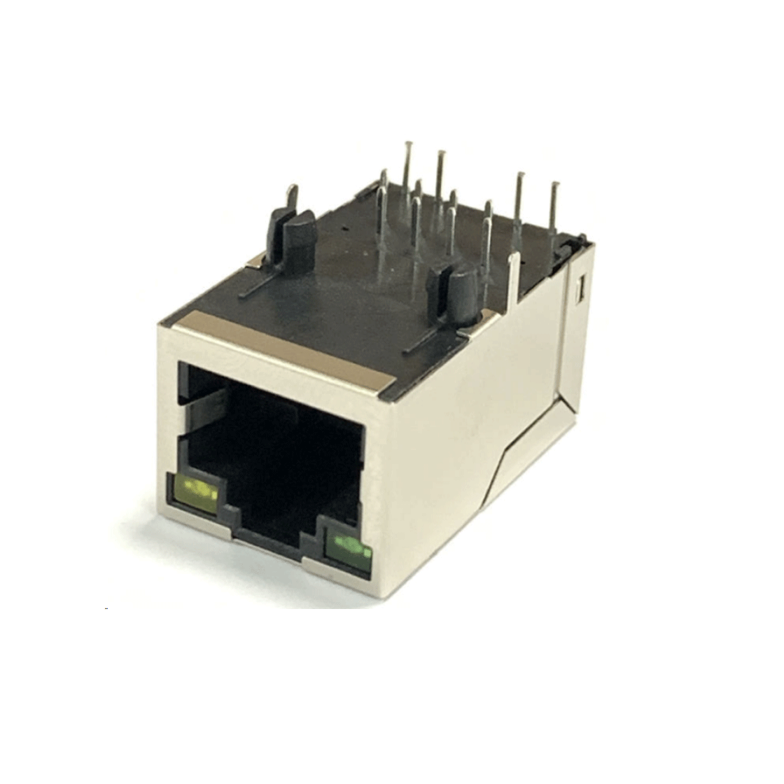 RJ连接器 RJ45 8P8C 1X1 带100BASE变压器 (左绿右黄）