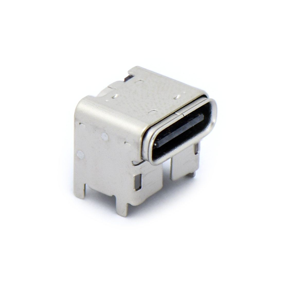 USB连接器Type-C 16P/F SMT 贴板式 外壳四脚插板 垫高4.3mm,CH=5.9mm
