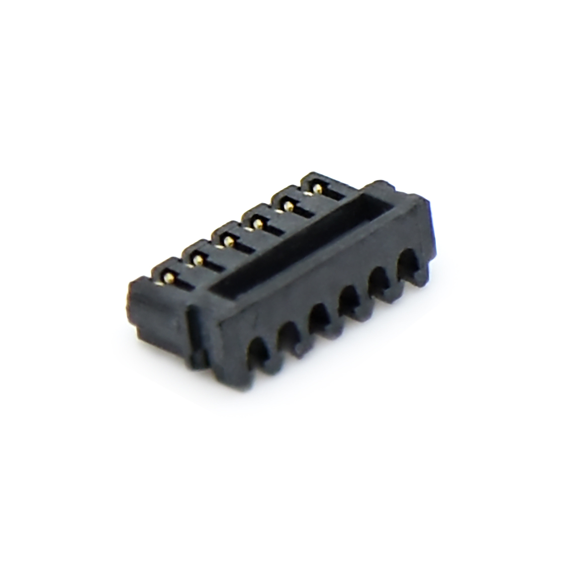 D0601刺破式连接器Pitch 0.60mm IDC刺破式无耳胶壳 6Pin 黑色 G/F