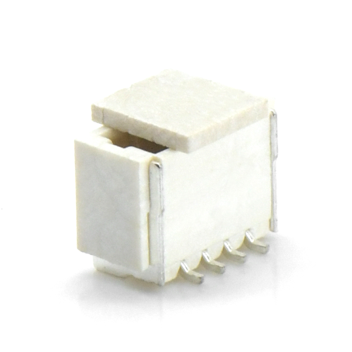 A1002线对板连接器Pitch 1.00mm 180° 单排立贴 Wafer 4Pin本色 亮锡