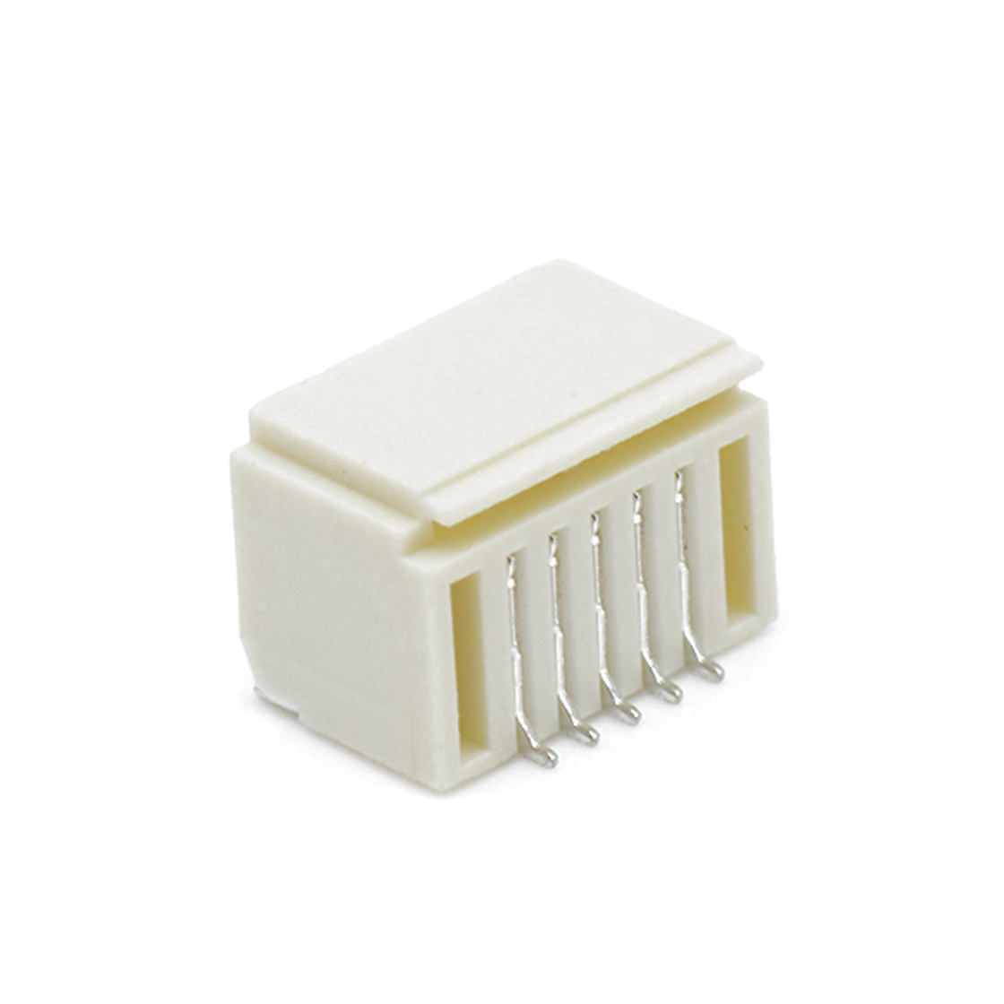 A1003线对板连接器Pitch 1.00mm 90° 双排卧贴Wafer 2x5Pin本色镀亮锡