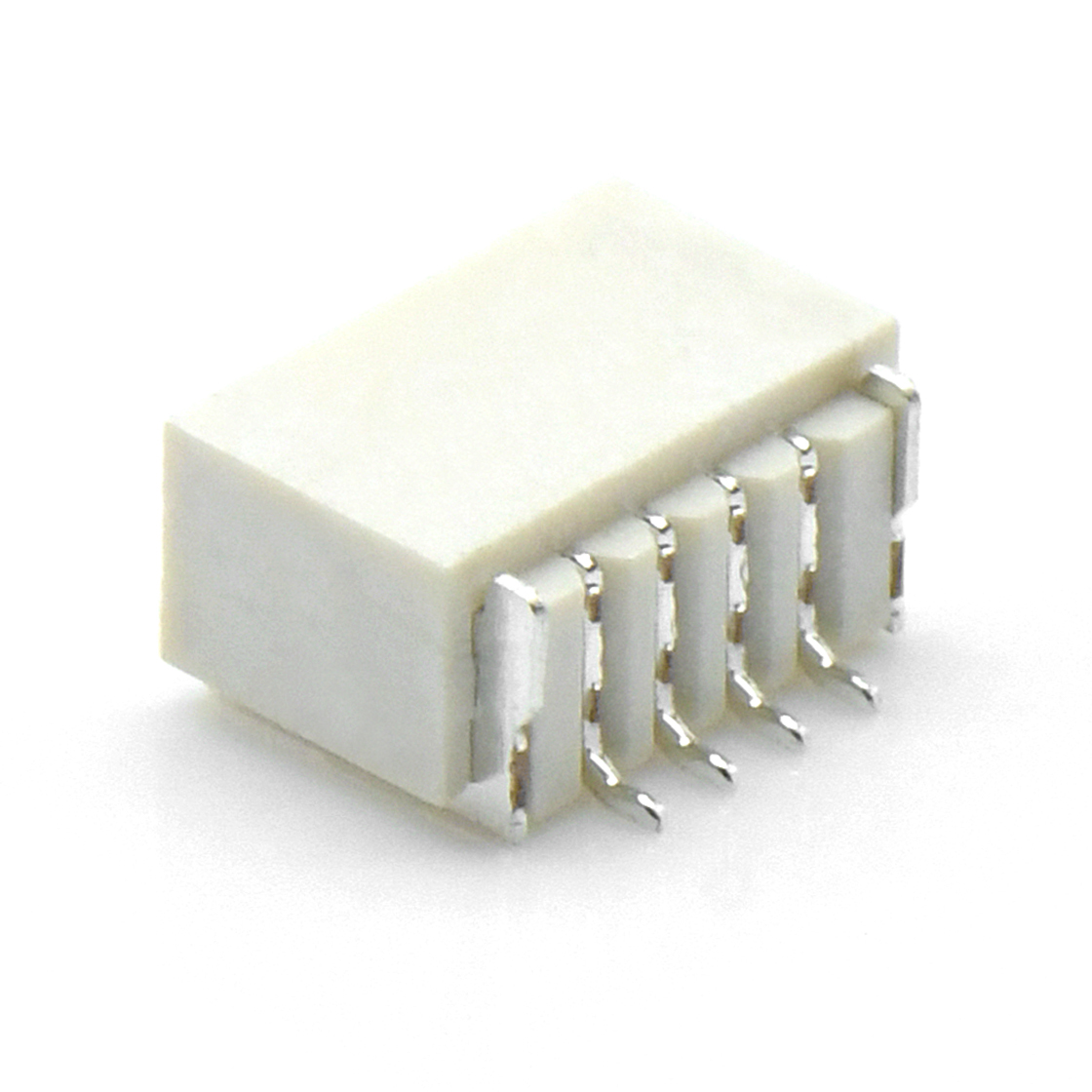 A1002线对板连接器Pitch 1.00mm 90° 单排卧贴 Wafer 4Pin本色 亮锡