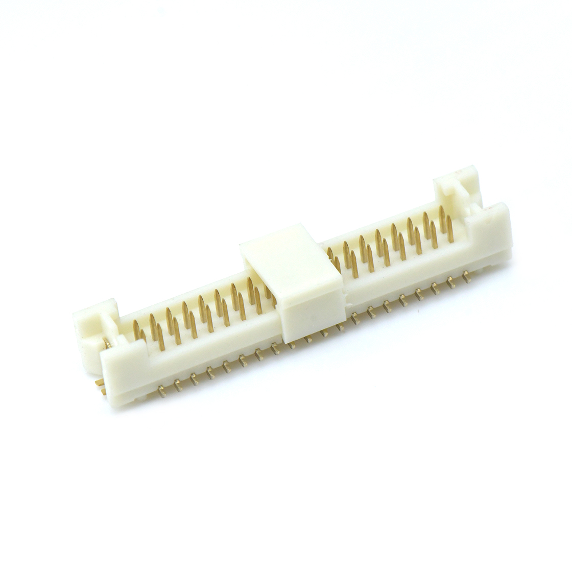 A1252线对板连接器Pitch 1.25mm 180°双排立式SMT型 Wafer 2x20Pin本色 G/F