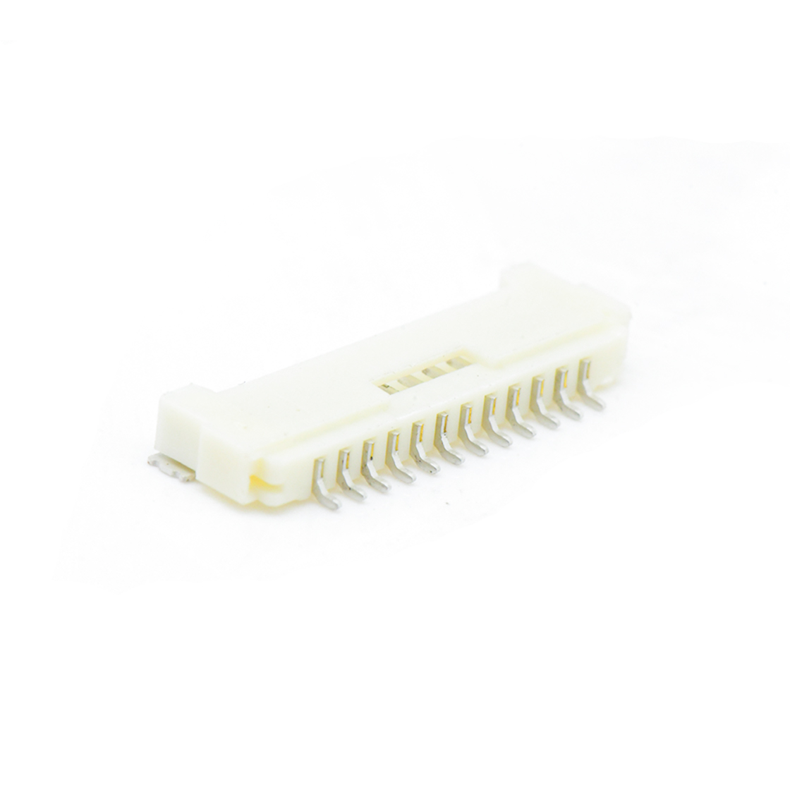 A1255线对板连接器Pitch 1.25mm 90°单排卧式SMT型 Wafer 12Pin本色 Sn