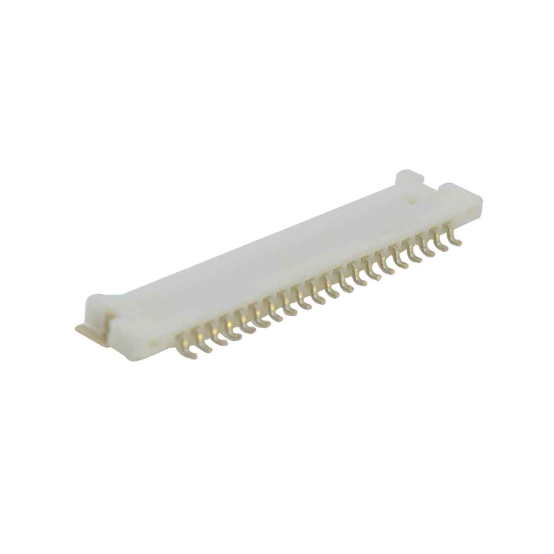 A1254线对板连接器Pitch 1.25mm 90° 单排卧贴Wafer 20Pin本色 镀全金G/F