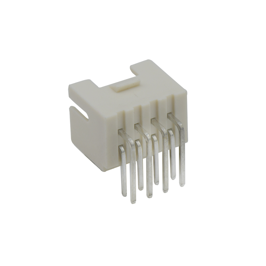 A2009线对板连接器Pitch 2.00mm 90° 双排不带定位弯针 Wafer 2X4Pin本色镀亮锡