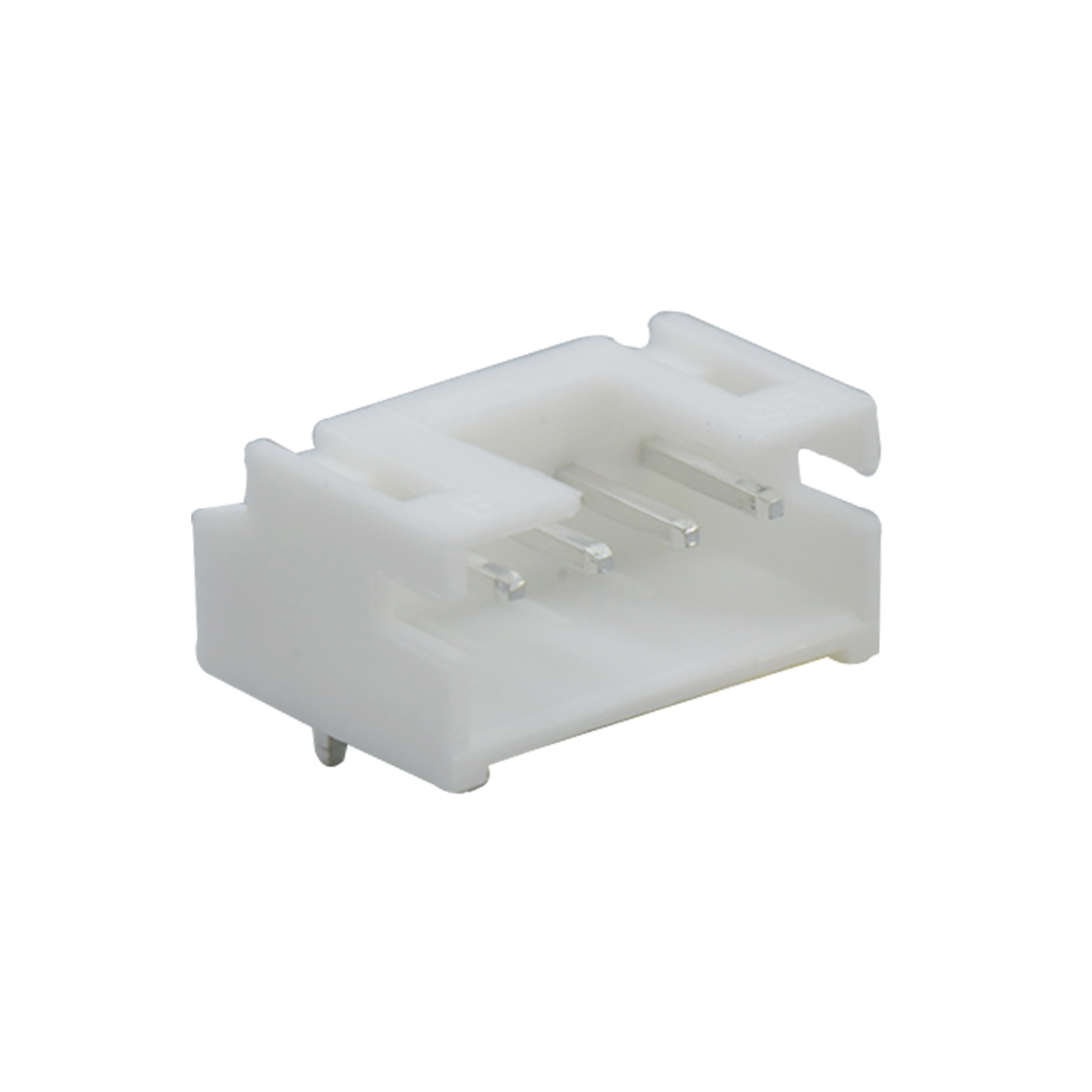 A2001线对板连接器Pitch 2.00mm 90°单排卧插带定位墙不打K 无卤 Wafer 针长1.8mm