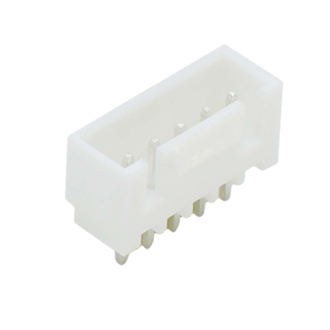 A2509线对板连接器Pitch 2.50mm 180°单排立插带扣Wafer 5Pin本色镀亮锡