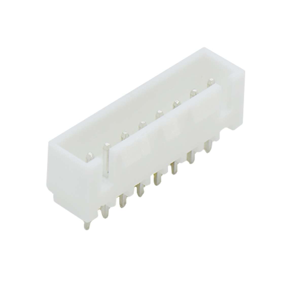 A2509线对板连接器Pitch 2.50mm 180°单排立插带扣Wafer 8Pin本色镀亮锡