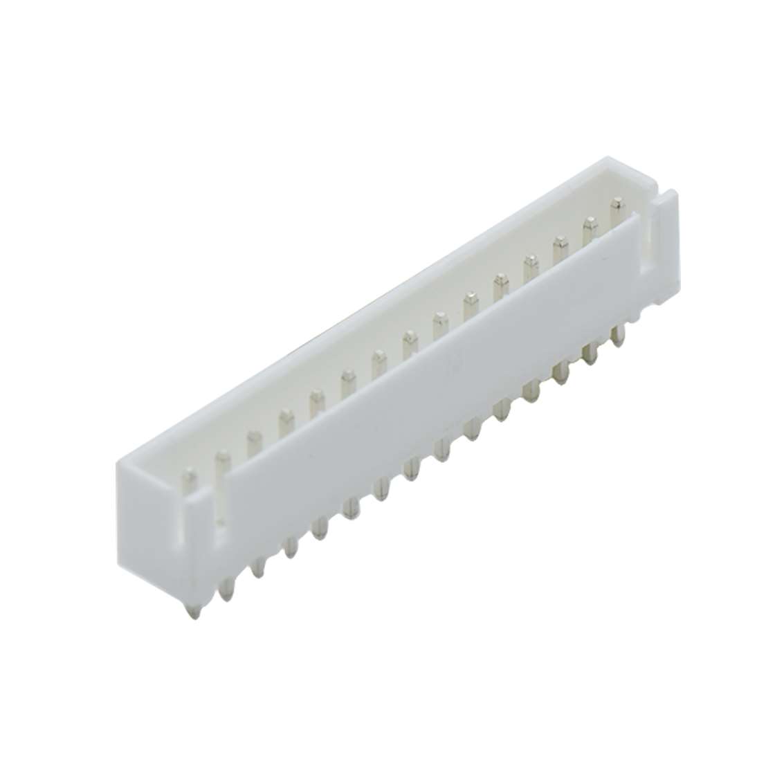 A2501线对板连接器Pitch 2.50mm 180°WAFER 打K 15Pin白色 PA66
