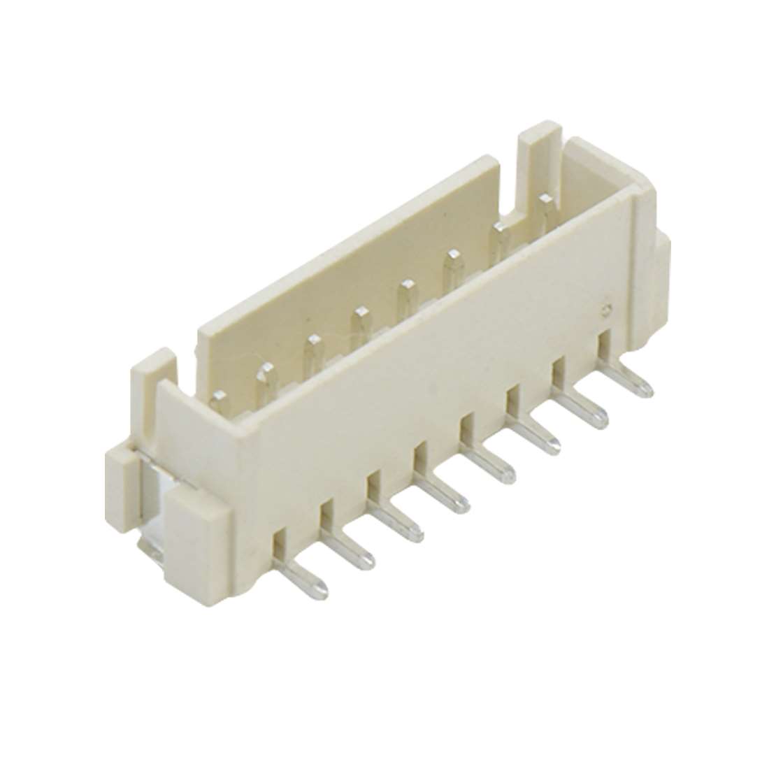 A2509线对板连接器Pitch 2.50mm 180°单排立贴 无卤Wafer 8Pin本色镀亮锡