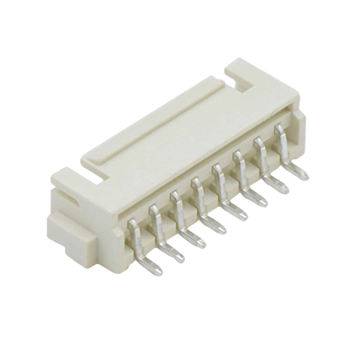 A2509线对板连接器Pitch 2.50mm 90°单排卧贴 无卤Wafer 8Pin本色镀亮锡