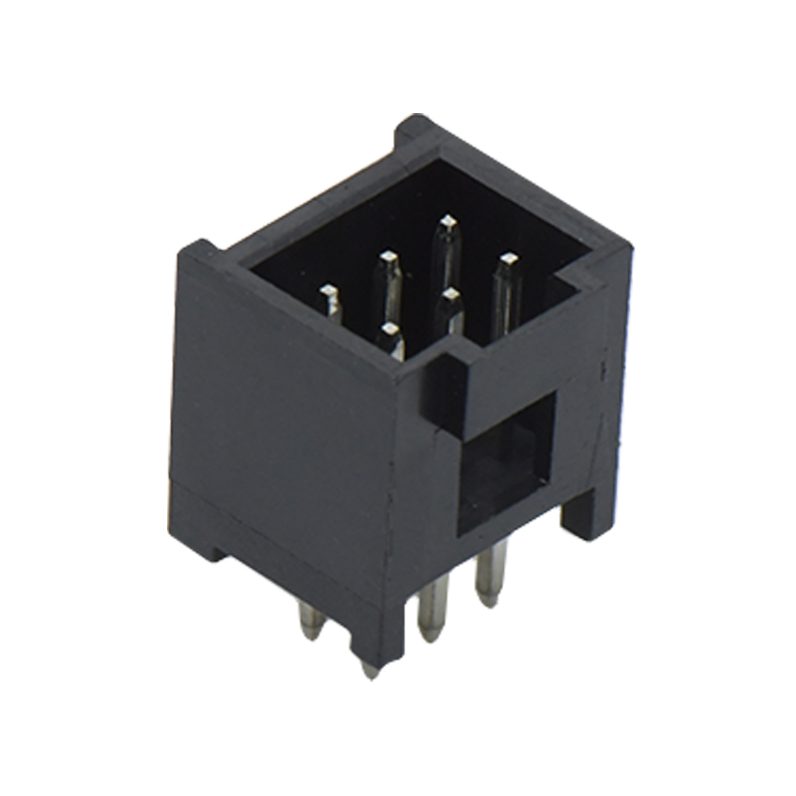 A2548线对板连接器Pitch 2.54mm 180°双排立插带扣 Wafer 脚长2.9mm