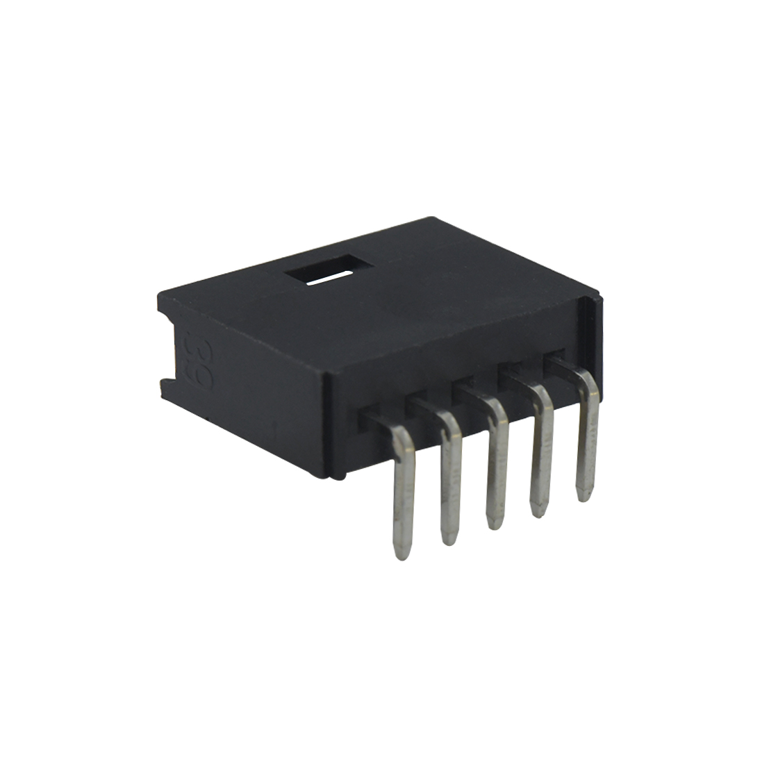 A2549线对板连接器Pitch 2.54mm 90° 单排卧插 DIP型 Wafer5P 黑色镀亮锡