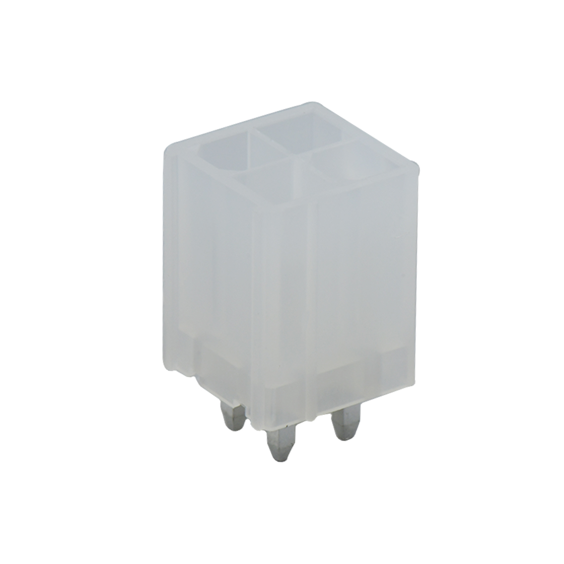 C4201线对线连接器Pitch 4.20mm双排 180°DIP Wafer 实心针2X2Pin本色 亮锡