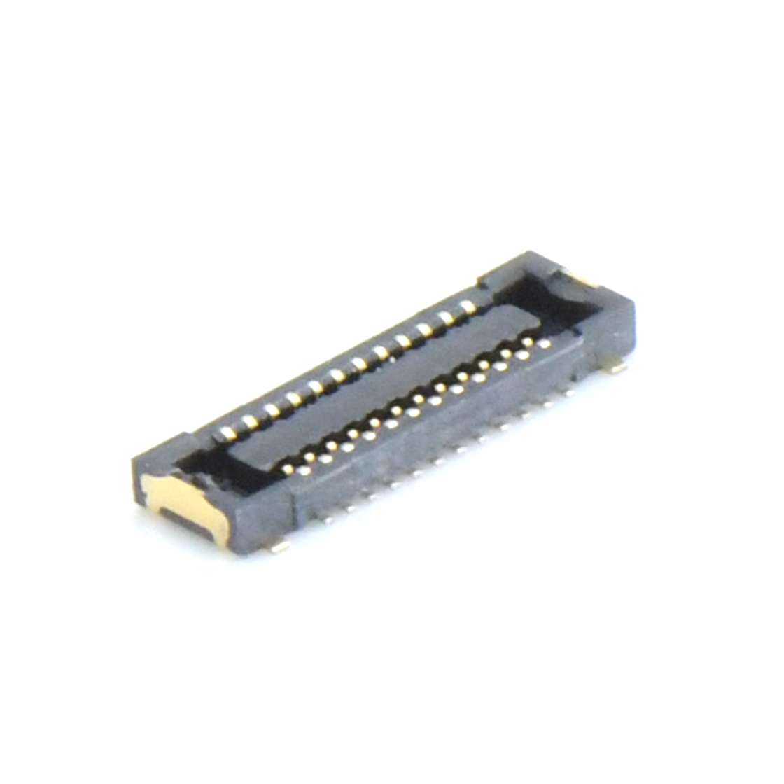 B0402板对板连接器Pitch 0.40mm H0.80mm母座 24Pin黑色 镀金1.5u"