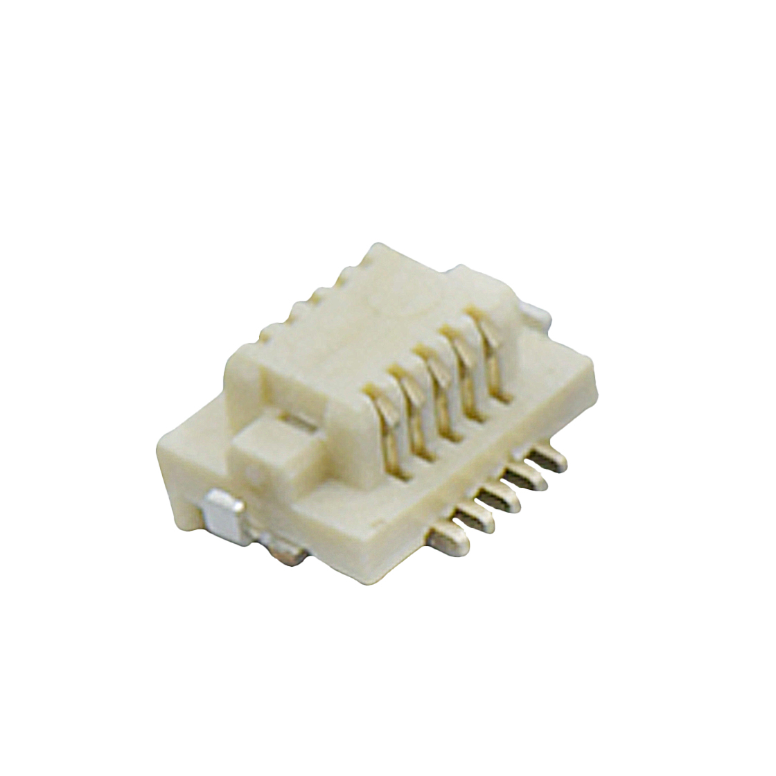 B0503板对板连接器Pitch 0.5mm H2.1mm 双排立贴带柱带接地片公座