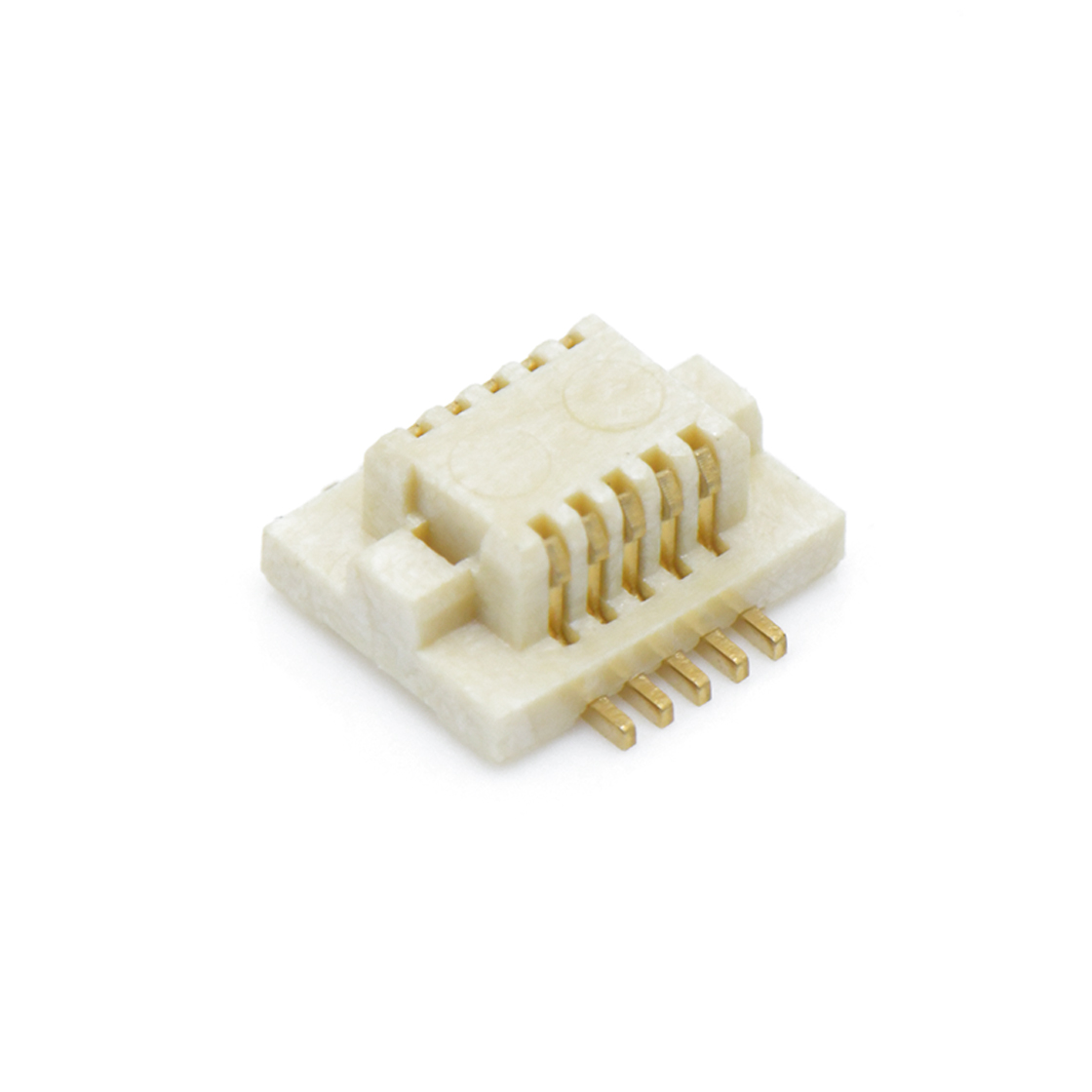 B0503板对板连接器Pitch 0.5mm H2.1mm 双排立贴带柱公座