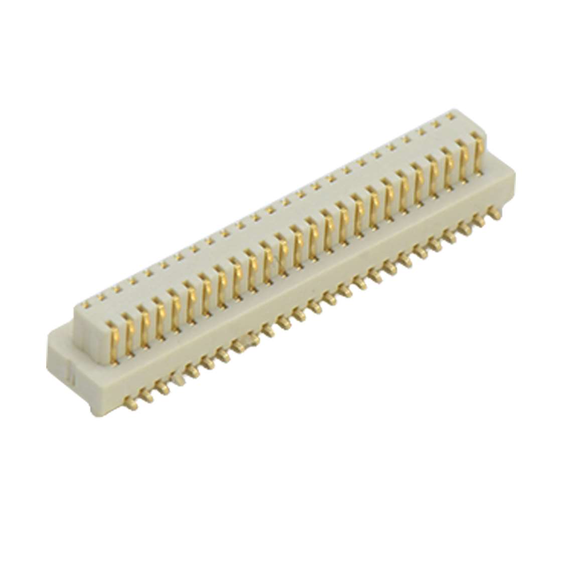 B0802板对板连接器Pitch 0.8 H3.3mm 单槽双排 SMT型公座 50Pin本色 镀半金锡 G/F