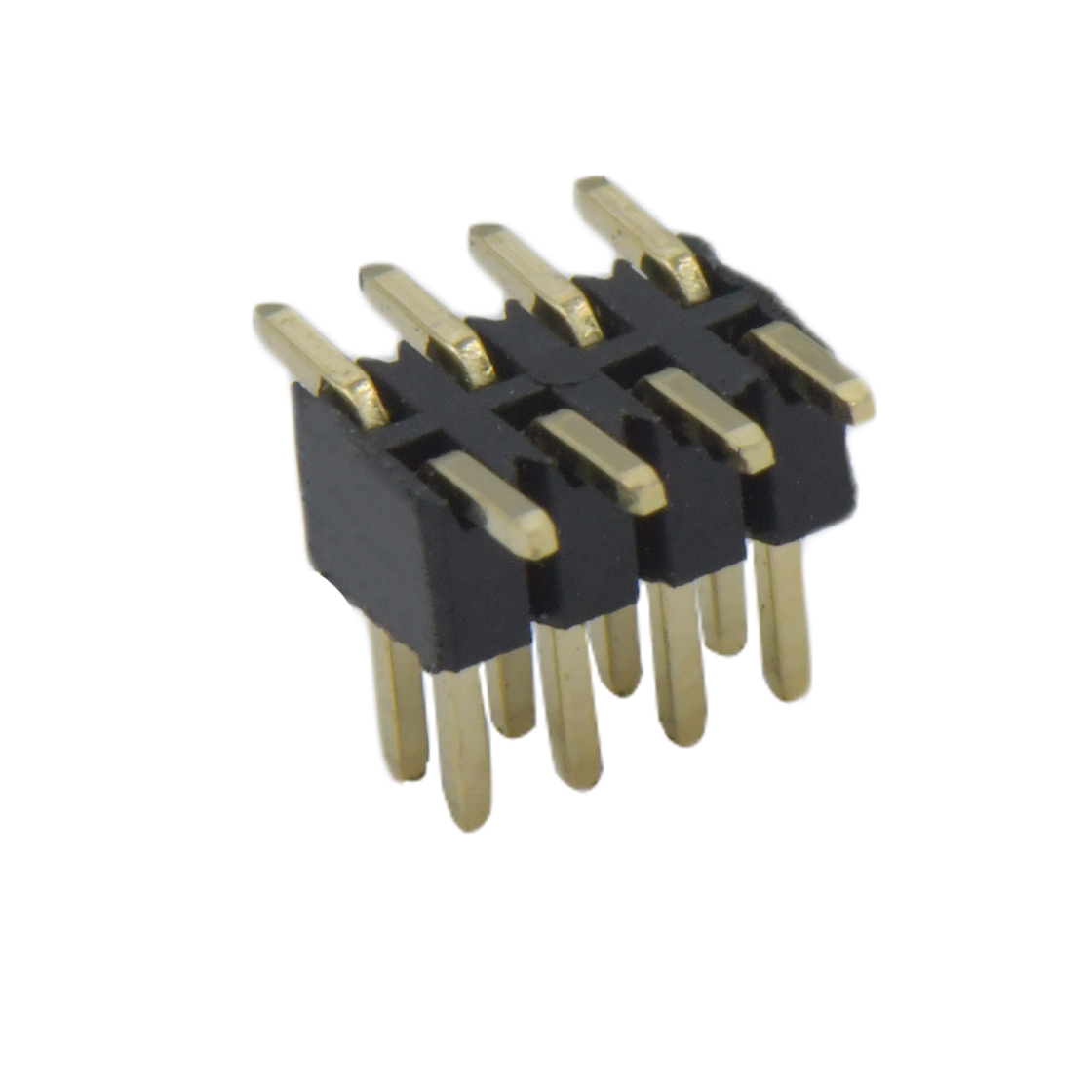 PH1276 排针连接器 Pitch 1.27mm 180° 双排 SMT+CAP 排针 塑高2.0mm PC5.8