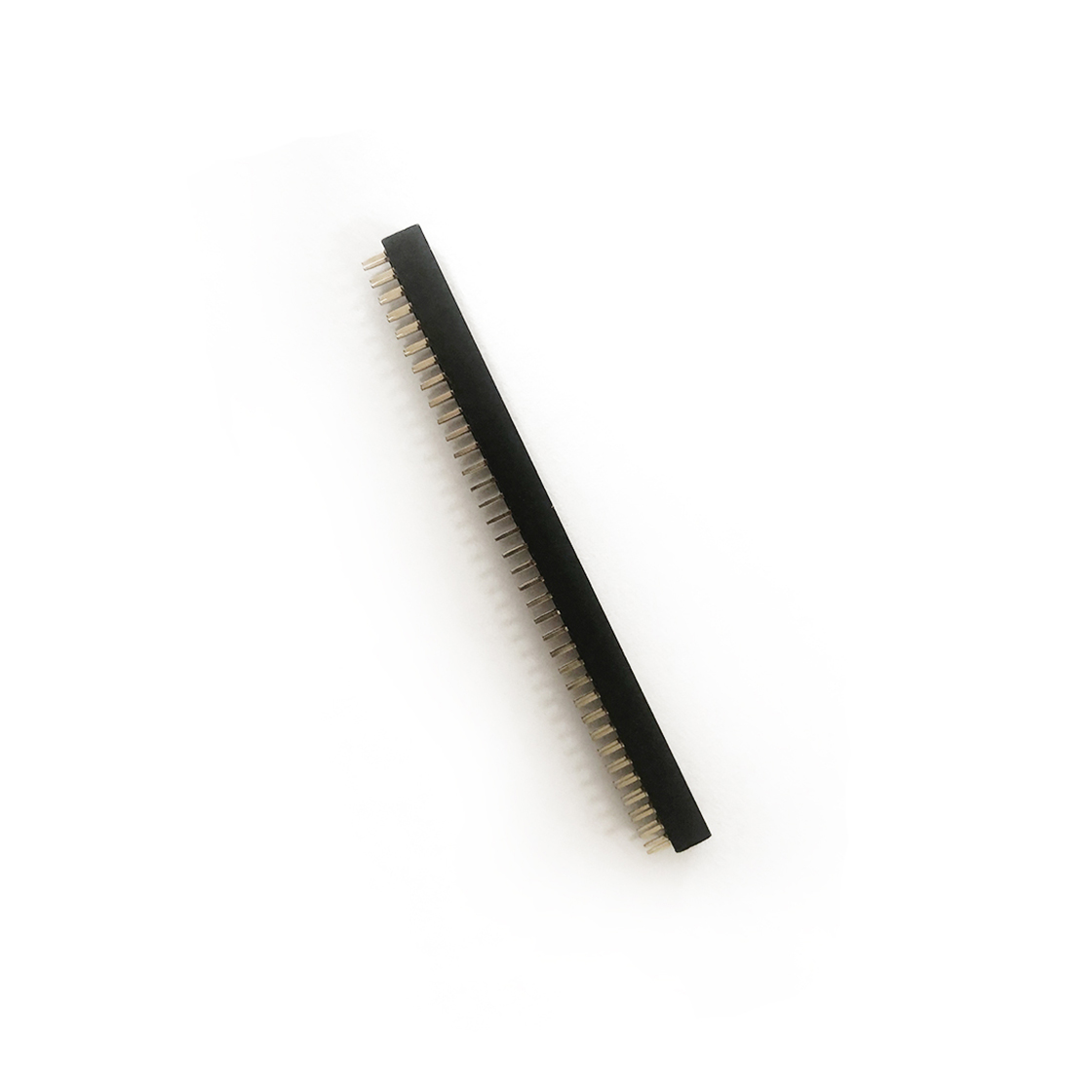 FH2005 排母连接器 Pitch 2.00mm 180° 双排 DIP U型排母 2X36P 黑色 镀全金G/F