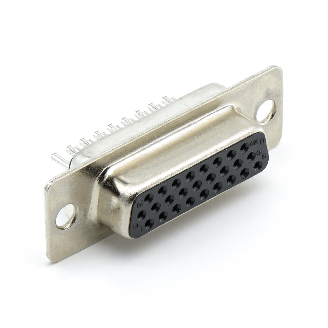 D-SUB连接器HDB 26Pin 母头 焊线式 后铆螺母4.0空心铜螺母
