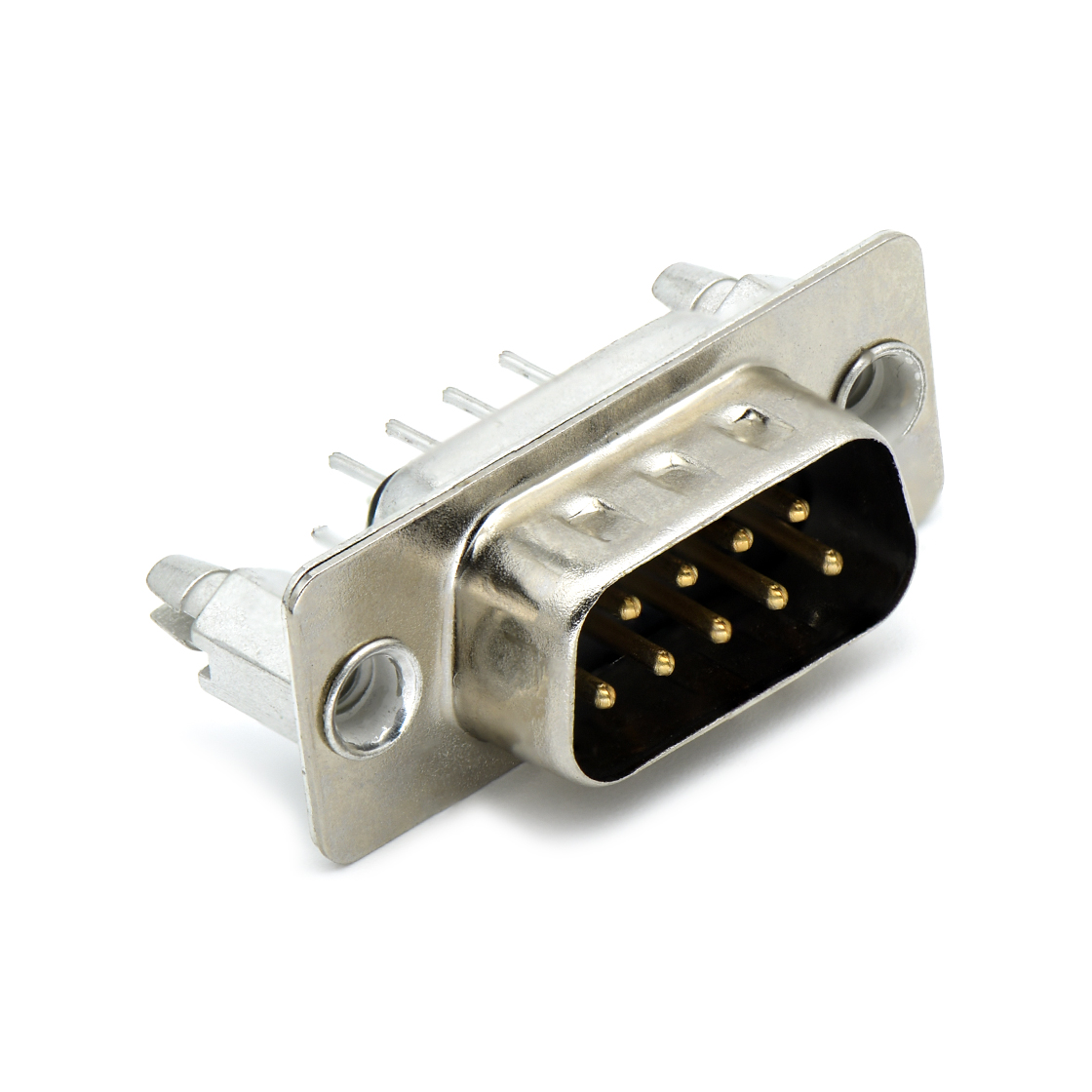 D-SUB连接器DP 9P/M 180°DIP 后铆6.0铜柱