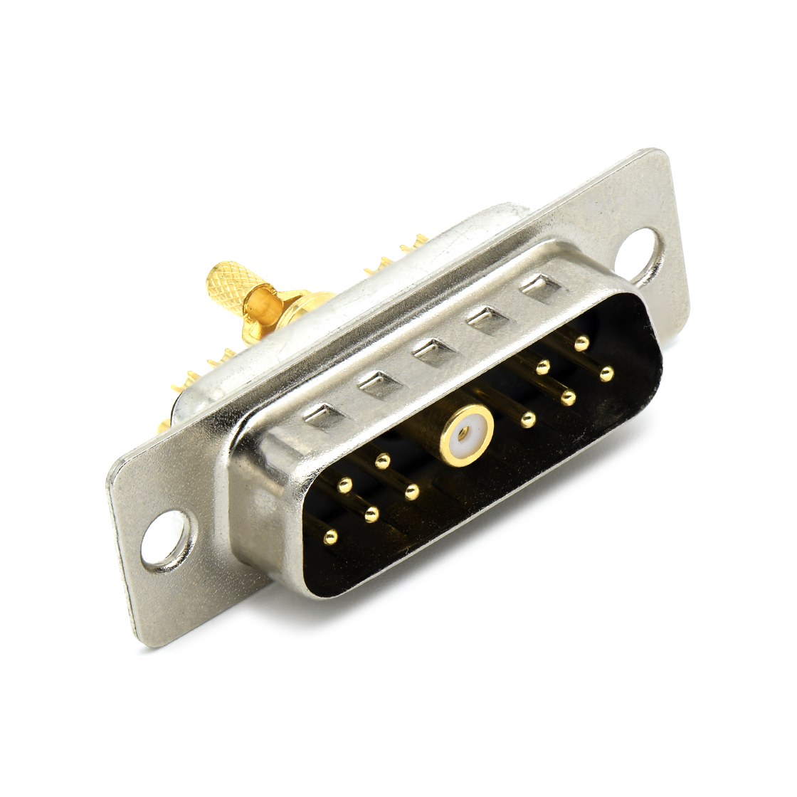D-SUB连接器11W1 焊线式 同轴 车针 大电流