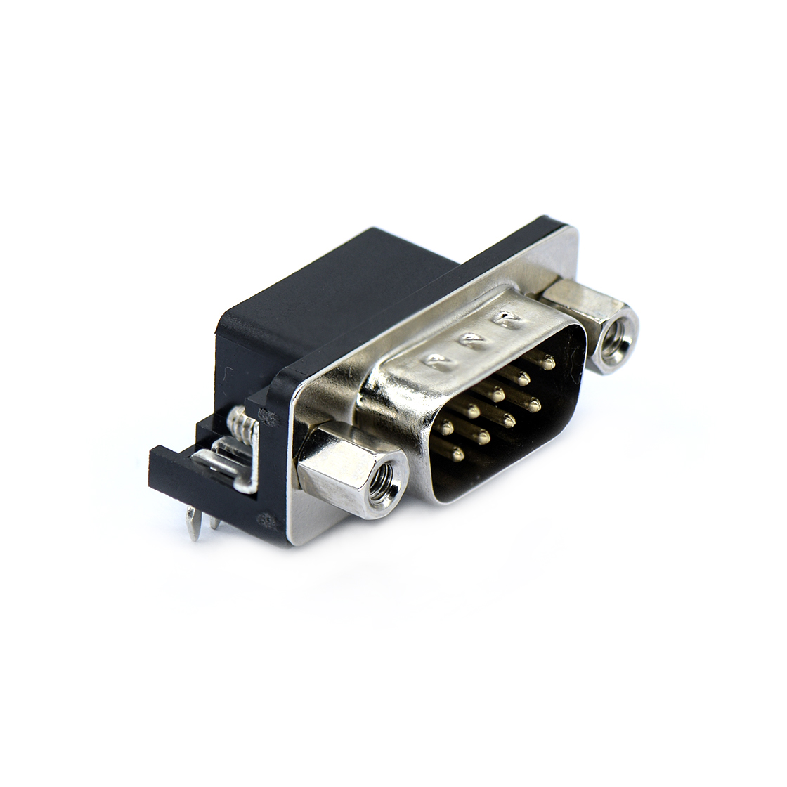 D-SUB连接器DR 9P/M 8.08半金鱼叉铆锁 螺丝 4.5mm