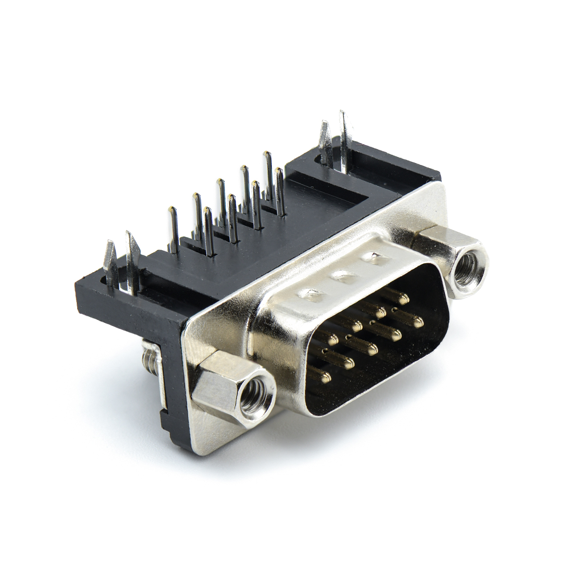 D-SUB连接器DR 8.08 9Pin 公头 90°DIP