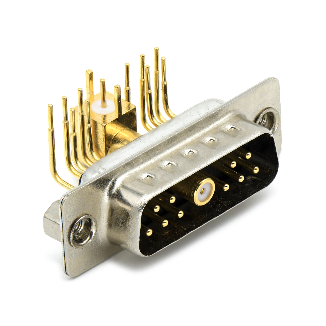 D-SUB连接器11W1 90°DIP 同轴 车针 大电流