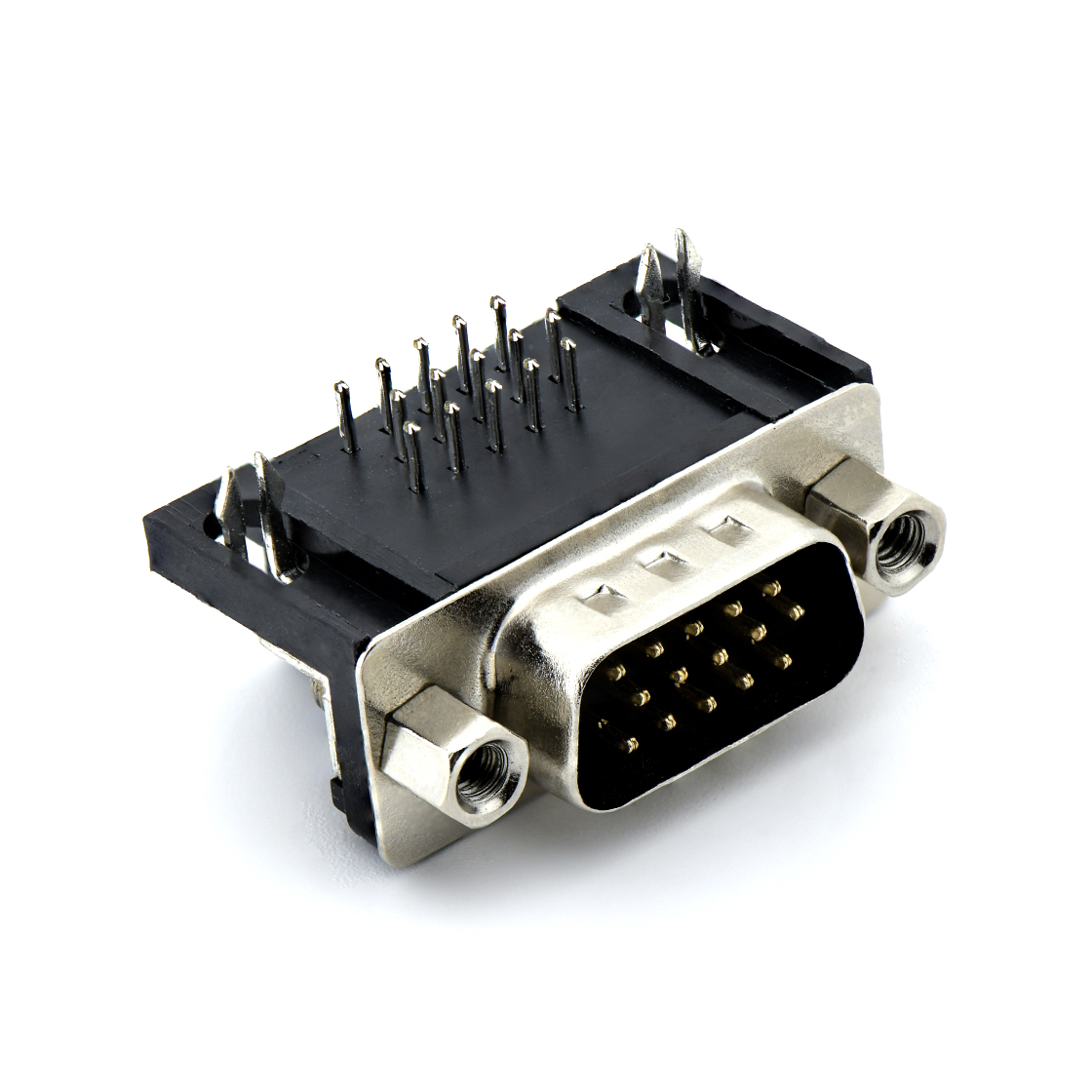 D-SUB连接器HDR 8.89 15Pin 公头 90°DIP
