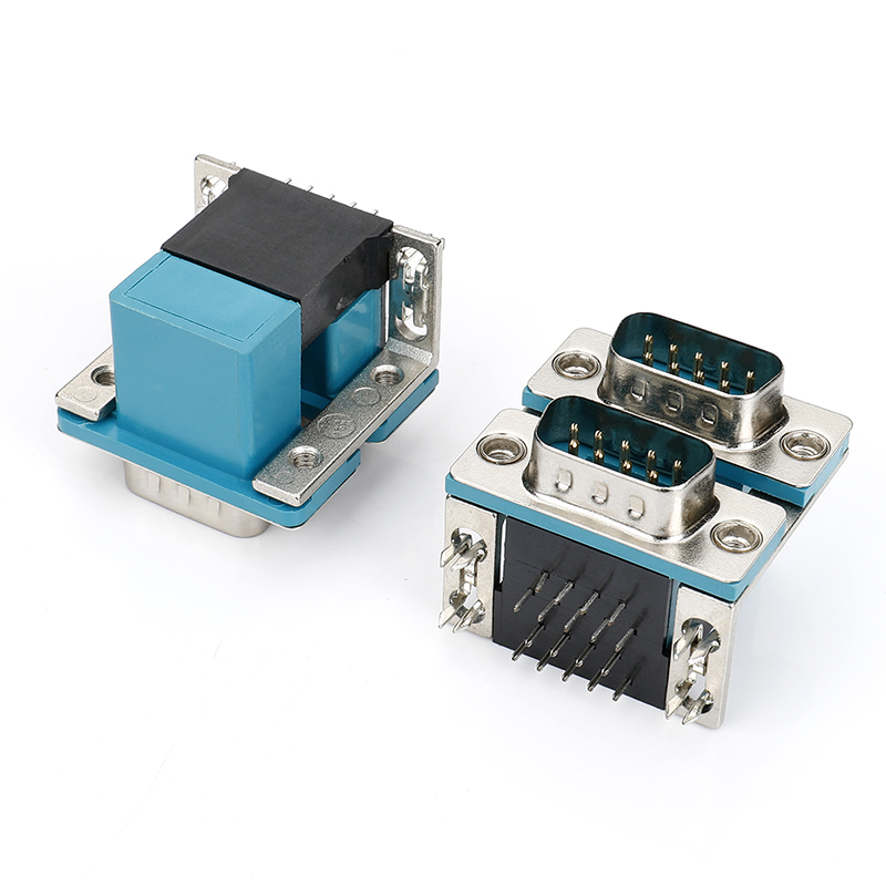 D-SUB连接器双层DR9公对DR9公 间距15.88 绿胶主体