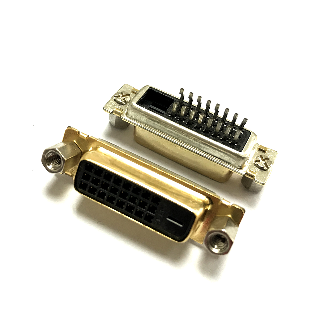 DVI 24+0 F 180°夹板式SMT