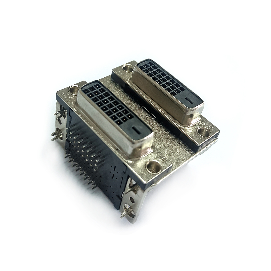 DVI 24+24 F 双层 90°DIP